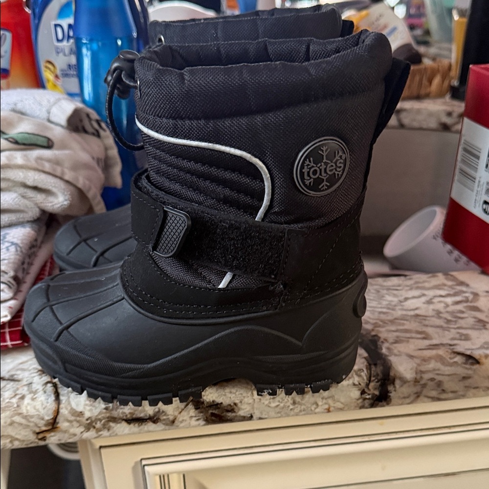 Toddler Totes Taylor Black Snow Boots